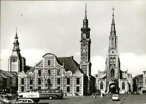 hw15274 Saint-Trond Grand Place
Hotel de Ville Kategorie.  Alte Ansichtskarten