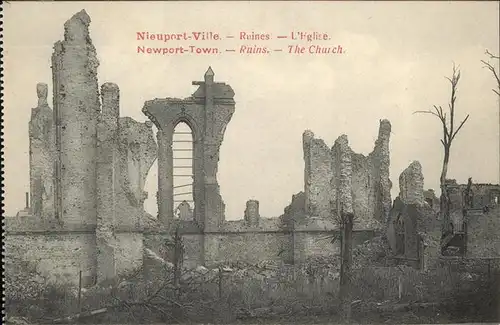 hw15341 Nieuport-Ville Ruines Kategorie.  Alte Ansichtskarten