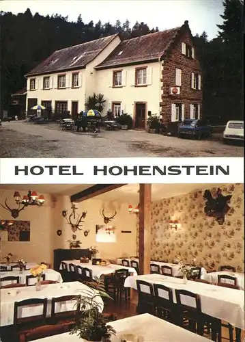 Oberhaslach Bas Rhin Elsass Hotel-Restaurant Hohenstein, Strassenkarte / Oberhaslach /Arrond. de Molsheim
