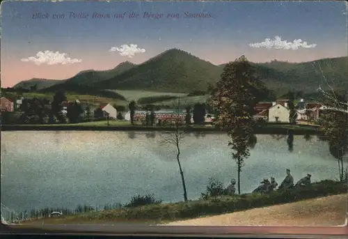 Senones Vosges Blick von Petite Raon auf die Berge  / Senones /Arrond. de Saint-Die