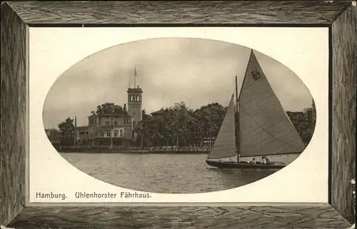 Uhlenhorst Faehrhaus Segelboot / Hamburg /Hamburg Stadtkreis