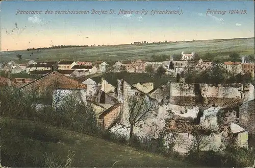 Sainte-Marie-a-Py Feldzug 1914 / 15 / Sainte-Marie-a-Py /Arrond. de Chalons-en-Champagne