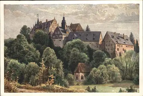 Lauterbach Hessen Schloss Eisenbach Kuenstlerkarte L. Lindgreen / Lauterbach (Hessen) /Vogelsbergkreis LKR