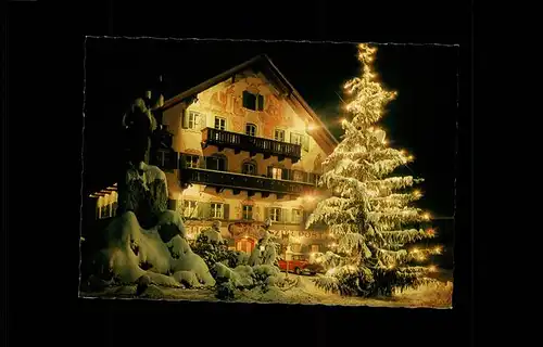 Kochel See Weihnachtskarte / Kochel a.See /Bad Toelz-Wolfratshausen LKR