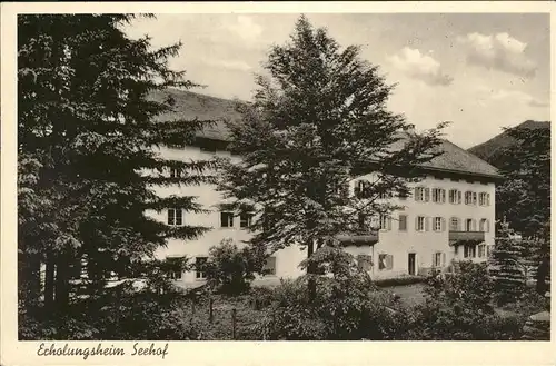 Kochel See Erholungsheim Seehof / Kochel a.See /Bad Toelz-Wolfratshausen LKR