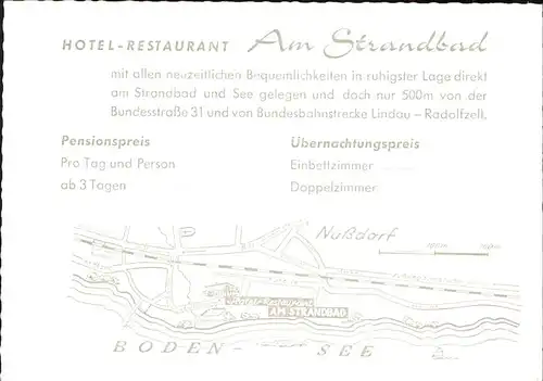 Nussdorf ueberlingen Hotel Strandbad / ueberlingen /Bodenseekreis LKR