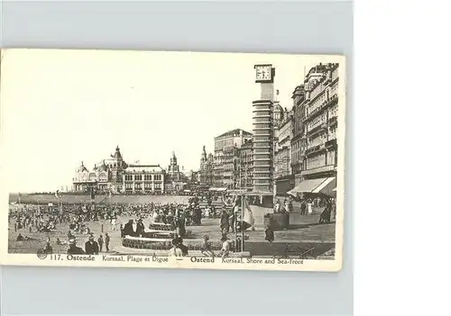 wz18207 Ostende Flandre Kursaal
Plage et Digue Kategorie.  Alte Ansichtskarten