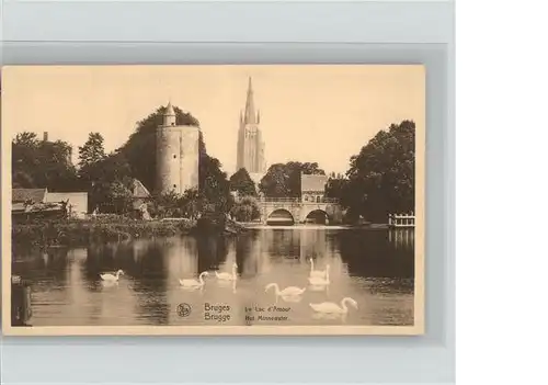 wz18402 Bruges Flandre Lac d`Amour Kategorie.  Alte Ansichtskarten