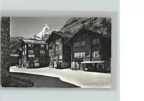 wz18659 Zermatt VS Dorfpartie Kategorie. Zermatt Alte Ansichtskarten