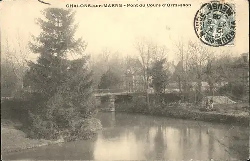 Chalons-sur-Marne Ardenne Pont du Cours d`Ormesson / Chalons en Champagne /Marne