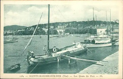 Sainte Maxime sur Mer Var Les Quais du Port / Sainte-Maxime /Arrond. de Draguignan