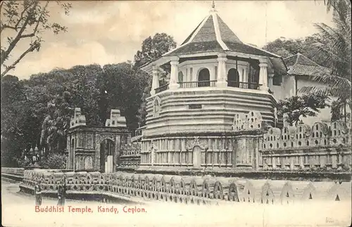 Ceylon = Sri Lanka Buddhist Temple Kandy Kat. 