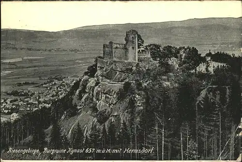 Riesengebirge Burgruine Kynast Hermsdorf