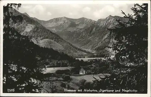 Hammer Fischbachau Aipspitze Jaegerkamp Nagelspitze / Fischbachau /Miesbach LKR