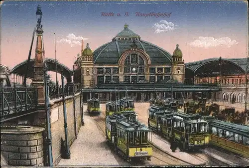 Halle Saale Hauptbahnhof, Strassenbahnen / Halle /Halle Saale Stadtkreis