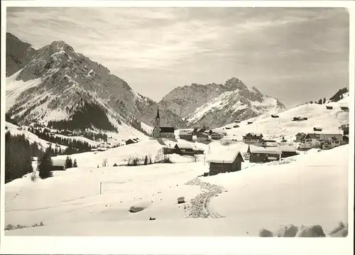 wz28983 Hirschegg Kleinwalsertal Vorarlberg Panorama Kategorie. Mittelberg Alte Ansichtskarten