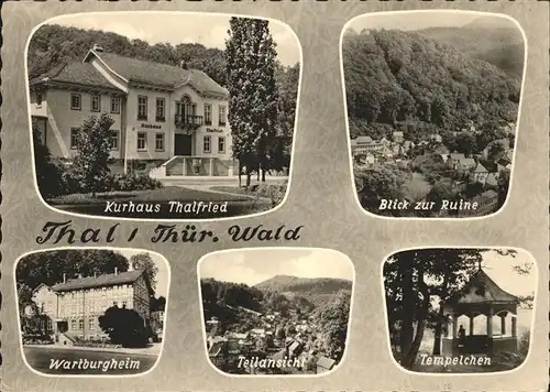 Thal Ruhla Ruine, Tempelchen, Wartburgheim, Thalfried / Ruhla /Wartburgkreis LKR
