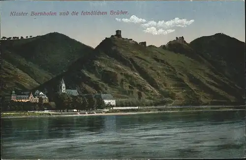 Kamp-Bornhofen Feindliche Brueder Kloster Bornhofen Fluss / Kamp-Bornhofen /Rhein-Lahn-Kreis LKR