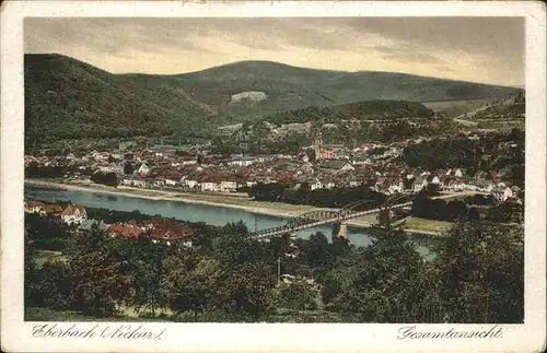 Eberbach Neckar Total Bruecke Fluss