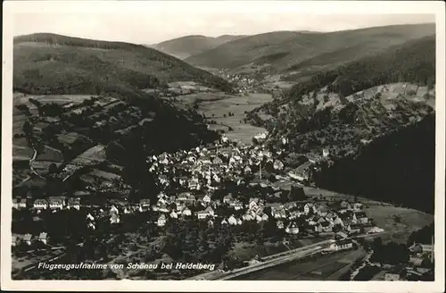 Schoenau Odenwald Luftbild / Schoenau /Heidelberg Stadtkreis