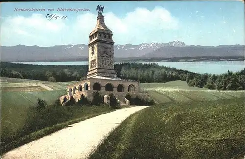 Starnbergersee Bismarckturm / Starnberg /Starnberg LKR