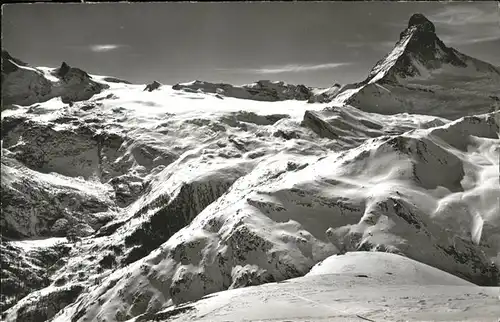 wz38860 Zermatt VS Theodulgletscher Matterhorn Kategorie. Zermatt Alte Ansichtskarten