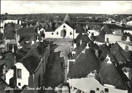 Alberobello Apulien Zona del Trullo Sourano Kat. Bari