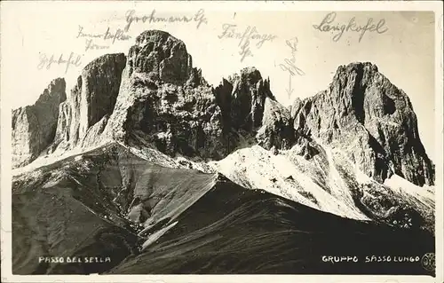 Sassolungo Gruppo Sassolungo Langkofel Fuenfinger