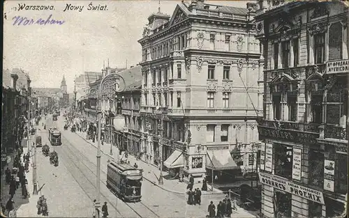 Warszawa Nowy Swiat Strassenbahn