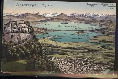 Vorarlberg Scesaplana Boden See Unter See Singen / Bregenz /Rheintal-Bodenseegebiet