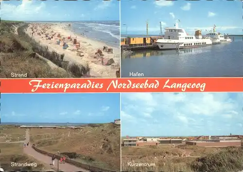 langegeoog Strand Hafen Strandweg Kurzentrum Kat. Wittmund