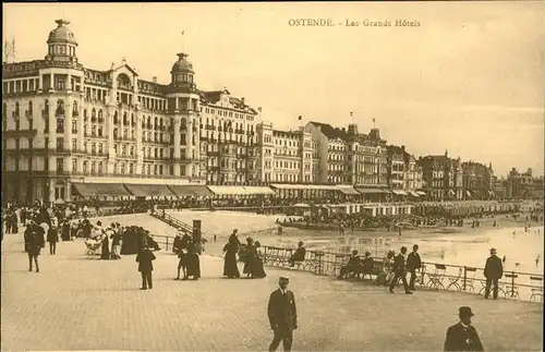 wz47993 Ostende Flandre Les Grands Hotels Kategorie.  Alte Ansichtskarten