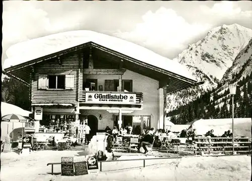 Baad Kleinwalsertal Guentlistube Cafe Imbiss