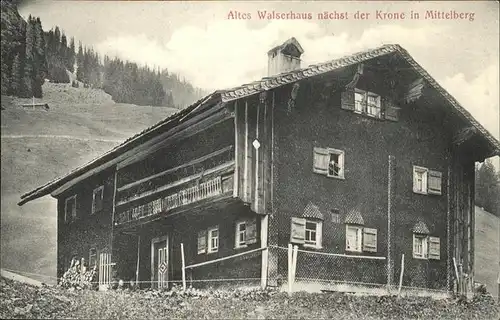 Mittelberg Kleinwalsertal Altes Walserhaus Krone