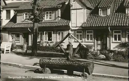 St Andreasberg Harz Hirtenbrunnen / Sankt Andreasberg /Goslar LKR