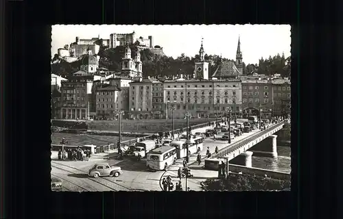 Salzburg Oesterreich Staatsbruecke Buse Kat. Salzburg