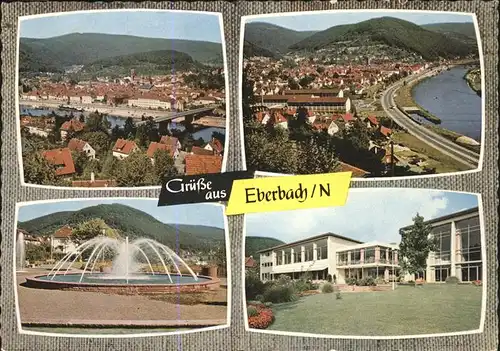 Eberbach Neckar Neckar Springbrunnen 