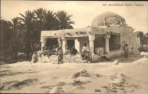 Tunesien Marabout dans l oasis Tunis