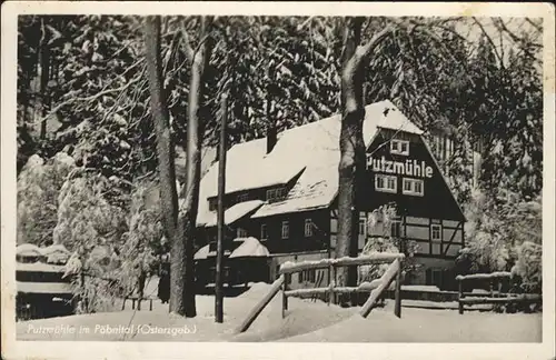 Poebeltal putzmuehle / Schmiedeberg Osterzgebirge /Saechsische Schweiz-Osterzgebirge LKR