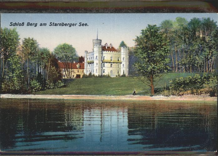 Starnbergersee Kgl. Schloss Berg / Starnberg /Starnberg LKR Nr. wz37051