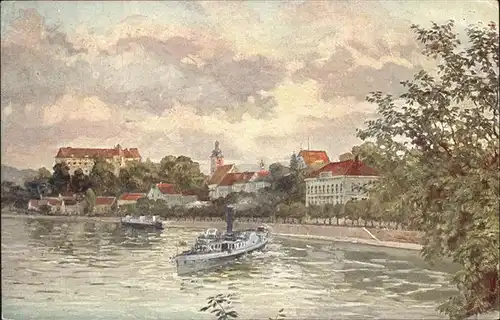 Strudengau Donau Grein a. d. Donau Dampfschiff