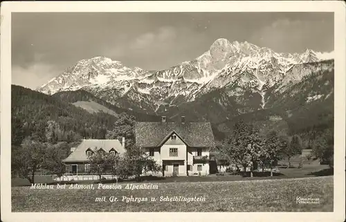 Muehlau Oesterreich Admont Pension Alpenheim Gr. Pyhrgas Scheiblingstein Kat. Admont