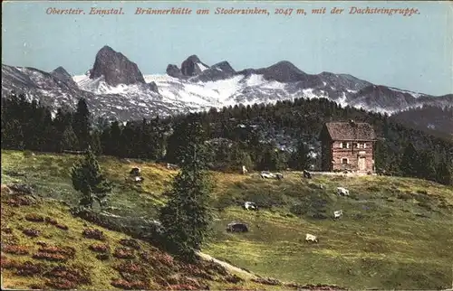 Dachstein Gebirge Obersteir Ennstal Bruennerhuette Stoderzinken