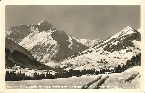 Riezlern Kleinwalsertal Widderstein Mittelberg Hirschegg