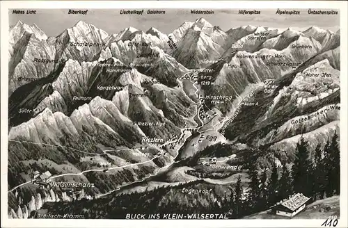 Walsertal Kleinwalsertal Klein Walsertal Widderstein Biberkopf Riezlern / Oesterreich /