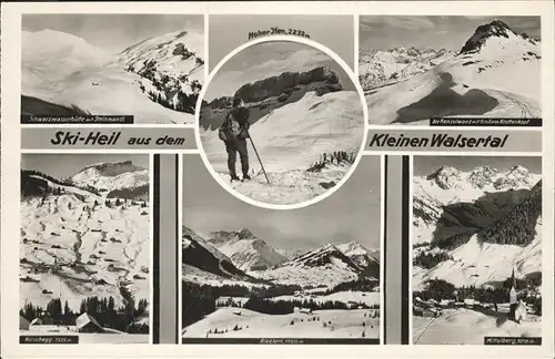 Walsertal Kleinwalsertal Kleinen Walsertal Ski Heil  / Oesterreich /