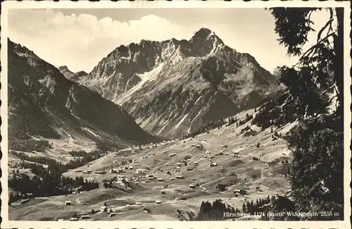 wz55367 Hirschegg Kleinwalsertal Vorarlberg Widderstein Kategorie. Mittelberg Alte Ansichtskarten