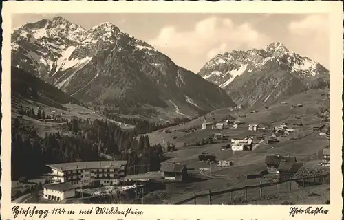 wz55371 Hirschegg Kleinwalsertal Vorarlberg Widderstein Kategorie. Mittelberg Alte Ansichtskarten