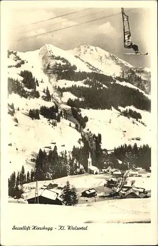 wz55397 Hirschegg Kleinwalsertal Vorarlberg Sessellift  Kategorie. Mittelberg Alte Ansichtskarten