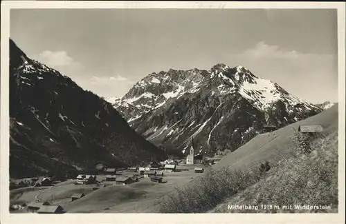 Mittelberg Kleinwalsertal Widderstein